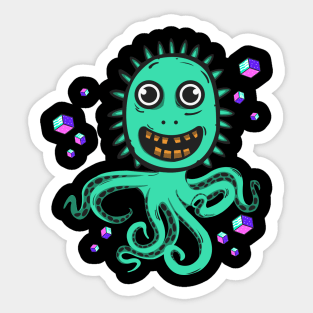 Weird octopus Sticker